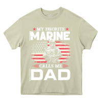 Mossy my favorite marine calls me dad t  shirt father's day flag my favorite Heavy Core Tee - linhVisuals