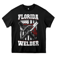 Black welding longsleeves t shirt florida fl american welder gifts Heavy Core Tee - linhVisuals