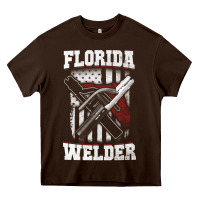 Chocolate Brown welding longsleeves t shirt florida fl american welder gifts Heavy Core Tee - linhVisuals