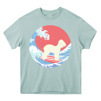 Arona bedlington terrier t  shirt bedlington terrier gifts   ocean waves sur Heavy Core Tee - linhVisuals