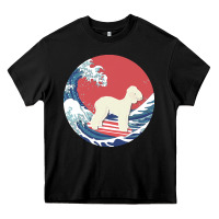 Black bedlington terrier t  shirt bedlington terrier gifts   ocean waves sur Heavy Core Tee - linhVisuals
