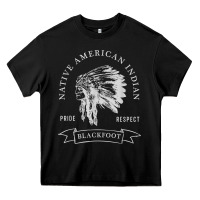 Black blackfoot tribe native american indian pride respect darker t shirt Heavy Core Tee - linhVisuals