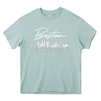 Arona boston skyline t shirt for women, men, girls & boys Heavy Core Tee - linhVisuals