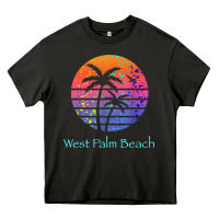 Asphalt west palm beach tropical t shirt for family vacations Heavy Core Tee - linhVisuals