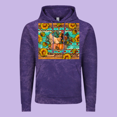 Fall Coop Animals Pumpkin Vintage Hoodie Designed By Artiststas