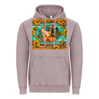 Vintage Zinc Fall coop animals pumpkin Vintage Hoodie - Artiststas