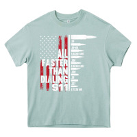 Arona all faster than dialing 911 american flag gun lover for men t shirt Heavy Core Tee - linhVisuals