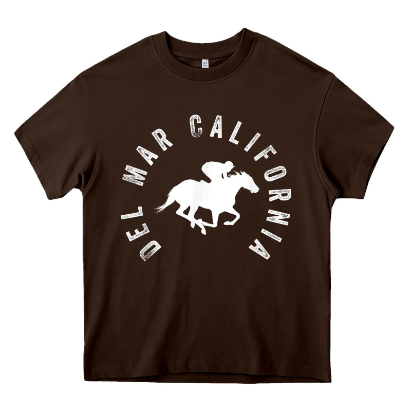 Del Mar California Horse Racing T Shirt Heavy Core Tee by linhVisuals | Teevron