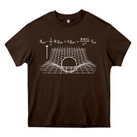 Chocolate Brown einstein’s field equations science geek gift idea math lover t shirt Heavy Core Tee - linhVisuals
