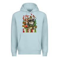 Blue Mist Christmas Louisiana Premium Hoodie - BarkalooDesign