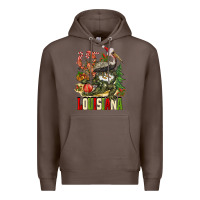 Coffee Christmas Louisiana Premium Hoodie - BarkalooDesign
