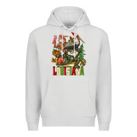 Dove Grey Christmas Louisiana Premium Hoodie - BarkalooDesign