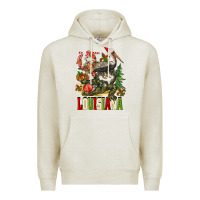 Oatmeal Heather Christmas Louisiana Premium Hoodie - BarkalooDesign