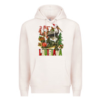 Pale Pink Christmas Louisiana Premium Hoodie - BarkalooDesign