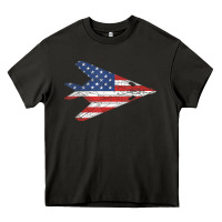 Asphalt f 117 stealth nighthawk aircraft american flag f117 t shirt Heavy Core Tee - linhVisuals