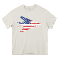 Cream f 117 stealth nighthawk aircraft american flag f117 t shirt Heavy Core Tee - linhVisuals