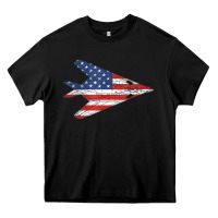 Black f 117 stealth nighthawk aircraft american flag f117 t shirt Heavy Core Tee - linhVisuals