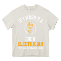 Cream electrician gifts for men & funny electrical design t shirt Heavy Core Tee - linhVisuals
