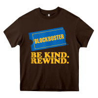 Chocolate Brown blockbuster be kind rewind tank top Heavy Core Tee - linhVisuals