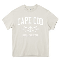 Cream cape cod ma vintage crossed oars & boat anchor sports sweatshirt Heavy Core Tee - linhVisuals