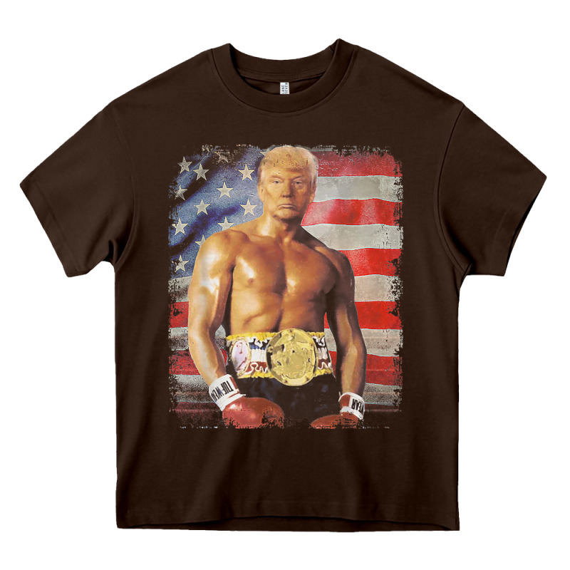 Funny Boxer Trump Trump Rocky Meme T Shirt Heavy Core Tee by linhVisuals | Teevron