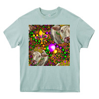 Arona Mardi Gras Cow Leopard Seamless Pattern Heavy Core Tee - FaDigitalArtStudio
