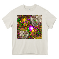 Mardi Gras Cow Leopard Seamless Pattern Heavy Core Tee | Teevron