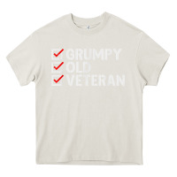 Cream grumpy old veteran patriotic american military veteran t shirt Heavy Core Tee - linhVisuals