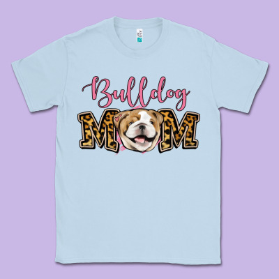 Bulldog Mom Classic Tee Designed By Jasminsmagicworld