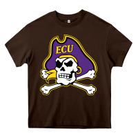 Chocolate Brown The east carolina pirates Heavy Core Tee - linhVisuals