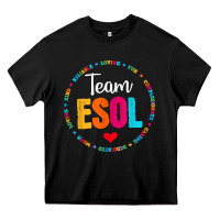 Back To School Teachers Crew Students   Team Esol Teacher T Shirt Heavy Core Tee | Teevron