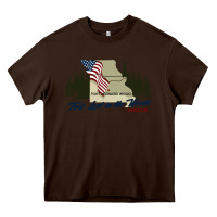 Chocolate Brown fort leonard wood fort lost in the woods missouri pullover hoodie Heavy Core Tee - linhVisuals
