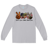 Moon Dust Peace Love White Tailed Deer Long Sleeve Tee - LillyAllenDesigns