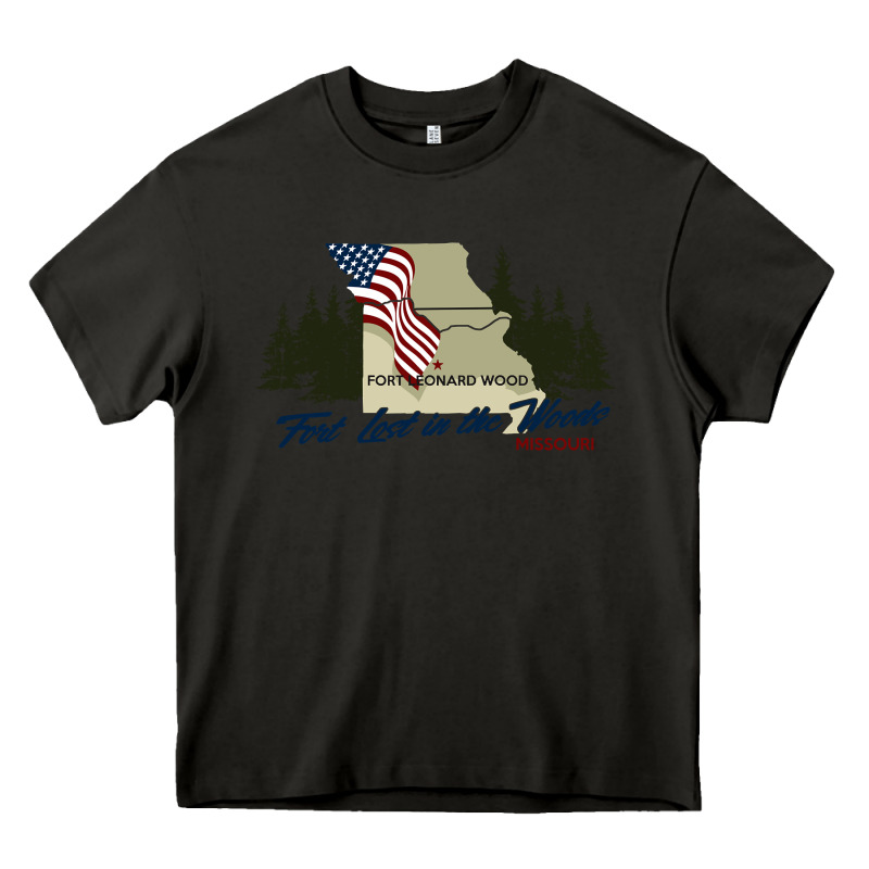 Fort Leonard Wood Fort Lost In The Woods Missouri Pullover Hoodie Heavy Core Tee by linhVisuals | Teevron