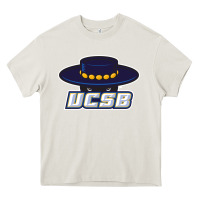 Cream The uc santa barbara gauchos Heavy Core Tee - linhVisuals
