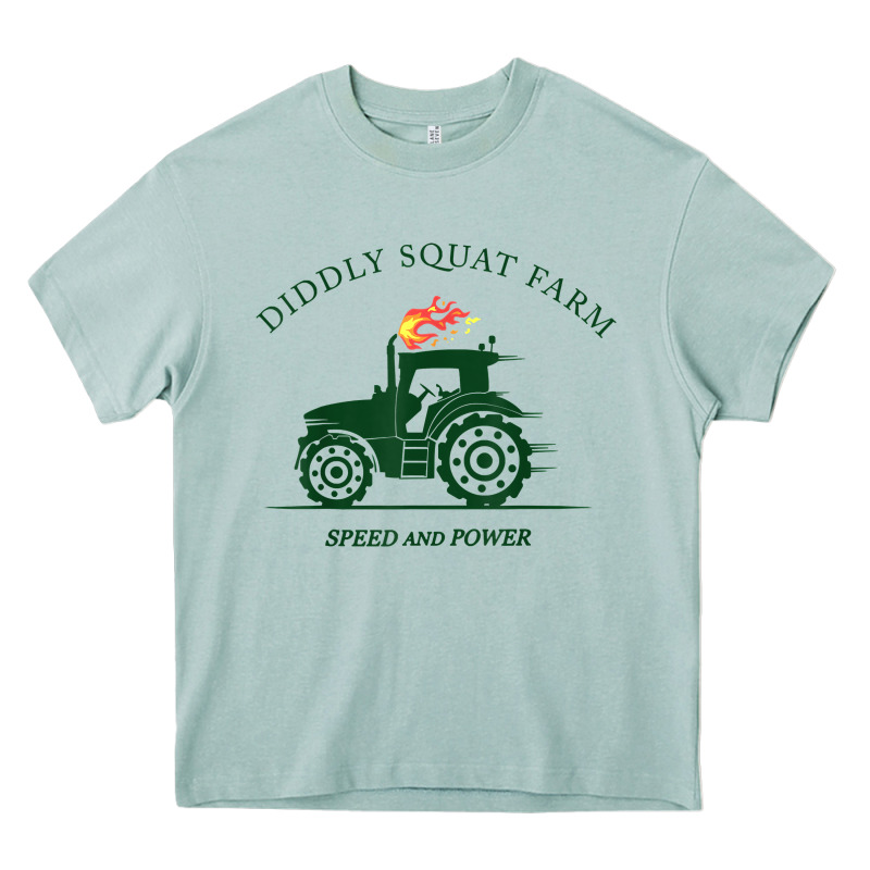 Diddly Squat Farm Green, Tractor Tee For Farmer T Shirt Heavy Core Tee by linhVisuals | Teevron