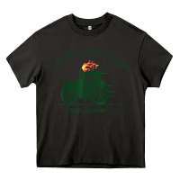 Asphalt diddly squat farm green, tractor tee for farmer t shirt Heavy Core Tee - linhVisuals