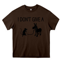 Chocolate Brown i don't give a rats ass, funny, jokes, sarcastic sayings t shirt Heavy Core Tee - linhVisuals
