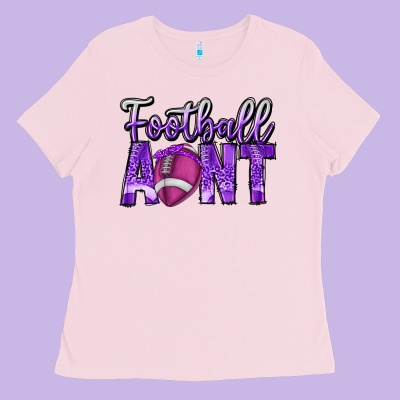 Football Aunt Ladies Tee Designed By Cowhidedigitalart