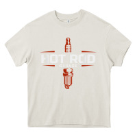 Cream hot rod garage custom retro classic car spark plug t shirt Heavy Core Tee - linhVisuals
