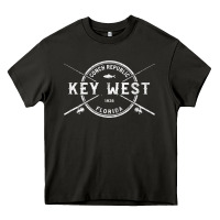 Asphalt key west fl vintage crossed fishing rods t shirt Heavy Core Tee - linhVisuals