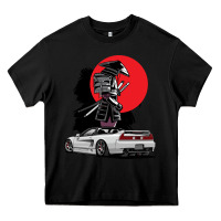 Black jdm nsx car tuning japan samurai drift import pullover hoodie Heavy Core Tee - linhVisuals