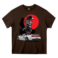 Chocolate Brown jdm nsx car tuning japan samurai drift import pullover hoodie Heavy Core Tee - linhVisuals