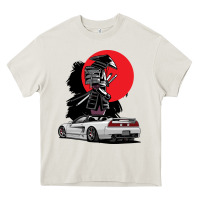 Cream jdm nsx car tuning japan samurai drift import pullover hoodie Heavy Core Tee - linhVisuals