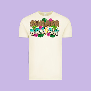 Summer Break Vintage Tee Designed By Cowhidedigitalart