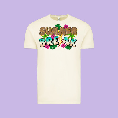 Summer Break Vintage Tee Designed By Cowhidedigitalart