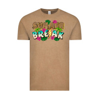 Vintage Coffee Summer Break Vintage Tee - CowhideDigitalArt