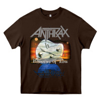 Chocolate Brown anthrax – persistence of time 30th anniversary tank top Heavy Core Tee - linhVisuals
