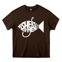 Chocolate Brown matching church christian group bible verse fishers of men pullover ho Heavy Core Tee - linhVisuals