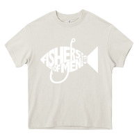 Cream matching church christian group bible verse fishers of men pullover ho Heavy Core Tee - linhVisuals